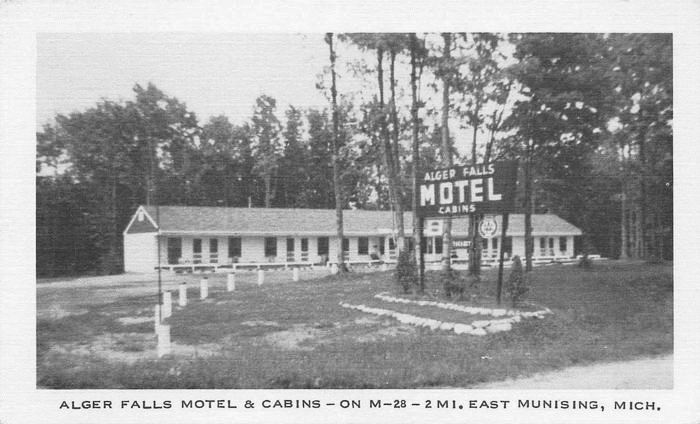 Dans Alger Falls Motel - Old Postcard (newer photo)